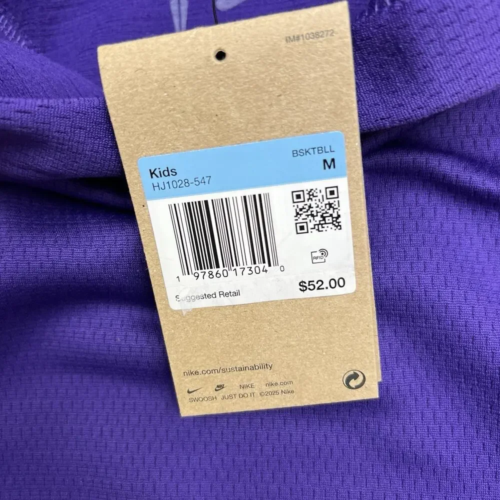 Nike Kobe Hoodie Size Medium Big Kids Court Purple Gold Therma Fit Pullover $52